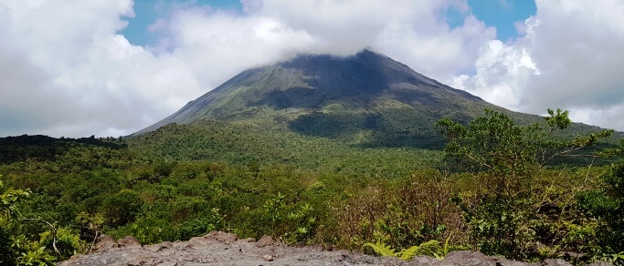 arenal volcano lava hike tour in costa rica