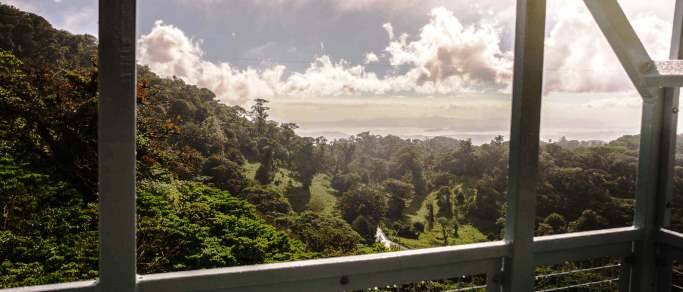 monteverde cloudforest view from sky tram