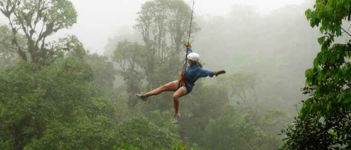 Zip lining in the Rainforest Tour from San Jose, Costa Rica