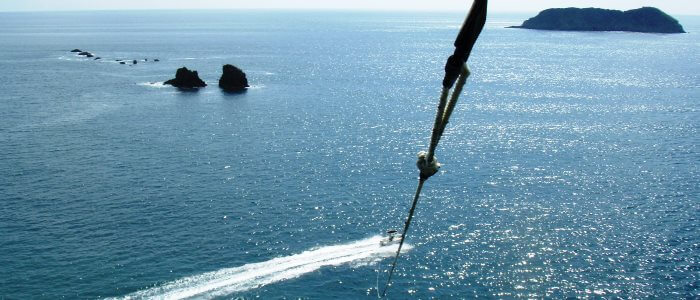 Parasailing is a great option for a romantic trip to Costa Rica