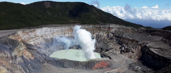 poas volcano national park in costa rica