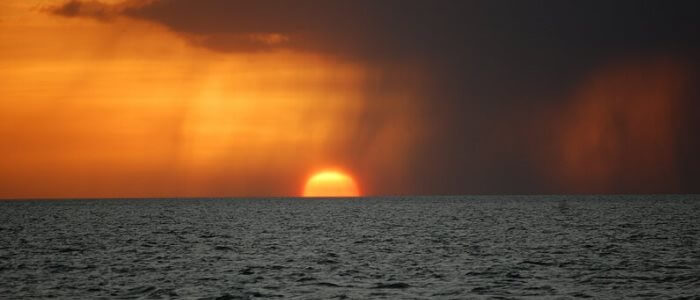 Unique sunset in the Guanacaste Province