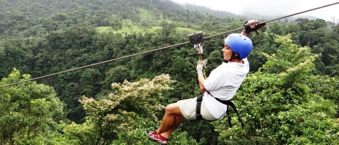 La Fortuna Zip lining Tour over Waterfalls – Best Costa Rica Canopy Tour