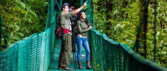 monteverde hanging bridges trip in the cloudforest